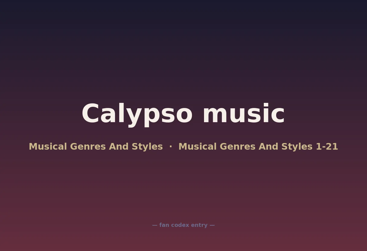 Calypso music