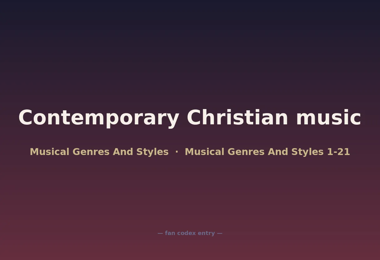 Contemporary Christian music